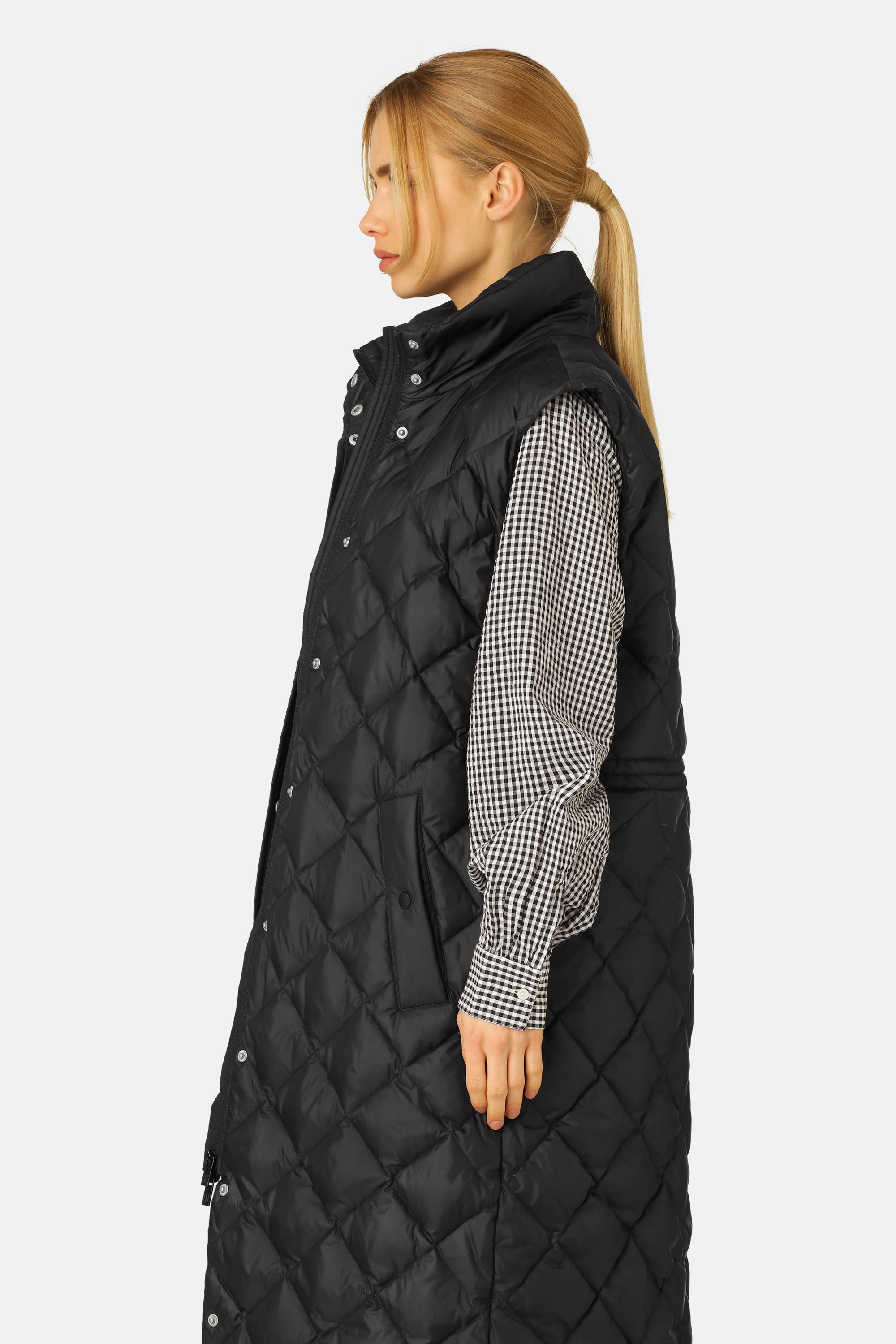 Ilse Jacobsen Hornbæk Outerwear Lange Daunenweste Vest 001 Black
